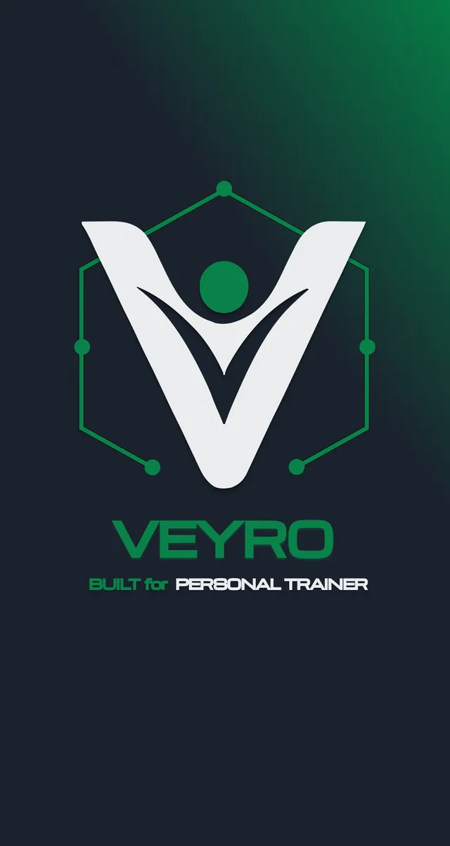 Veyro Trainer — splash screen dell'app per personal trainer